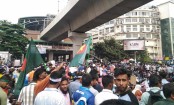 আউটসোর্সিং কর্মীদের শাহবাগ অবরোধ, যানজটে ভোগান্তি