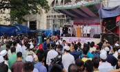 আওয়ামী লীগ নিষিদ্ধের দাবিতে ঢাকায় এনসিপির সমাবেশ