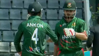 নিউজিল্যান্ডের ১৪৭ রানের লক্ষ্য বাংলাদেশ এ দল টপকে গেছে হেসেখেলে