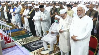 জাতীয় ঈদগাহে ঈদের প্রধান জামাত অনুষ্ঠিত