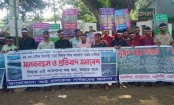 কাশিয়ানীতে মেটাল কারখানা বন্ধের দাবি, এলাকাবাসীর মানববন্ধন