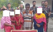 ভারতে যাওয়ার সময় সীমান্তে নারী-শিশুসহ আটক ১৪
