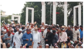সরকারের সিদ্ধান্ত প্রত্যাখ্যান করে এমপিওভুক্ত শিক্ষক-কর্মচারীরা দাবি আদায়ে আমরণ অনশন চলছে