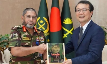 সেনাপ্রধানের সঙ্গে দক্ষিণ কোরিয়ার রাষ্ট্রদূতের সৌজন্য সাক্ষাৎ