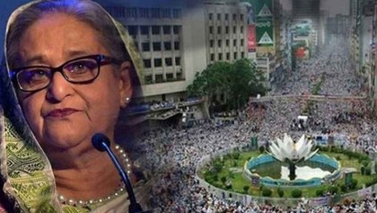 ২০১৩ সালে শাপলা চত্বরে হত্যাকাণ্ডে হাসিনাসহ আসামি ৪১